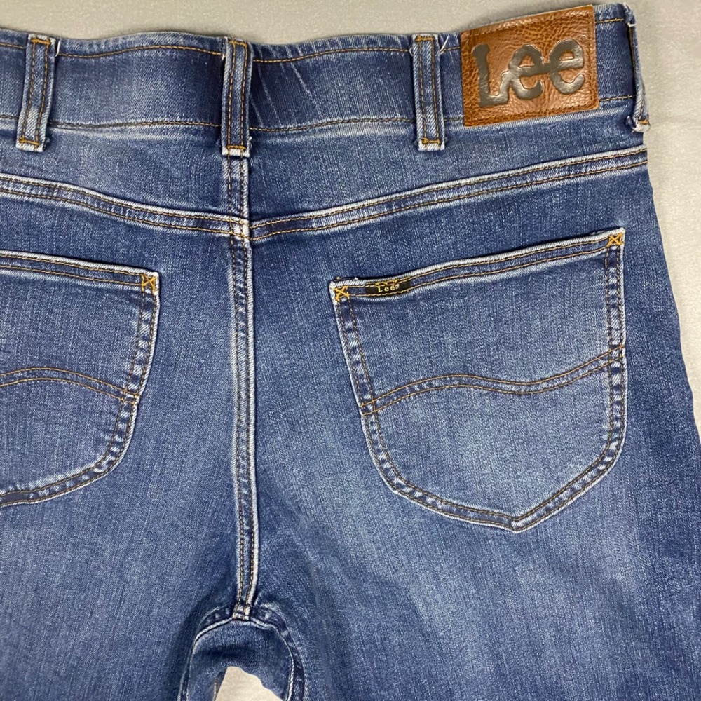 Lee Extreme Motion Regular Bootcut Jeans Mens 36x34 Blue Stretch Denim 112353923